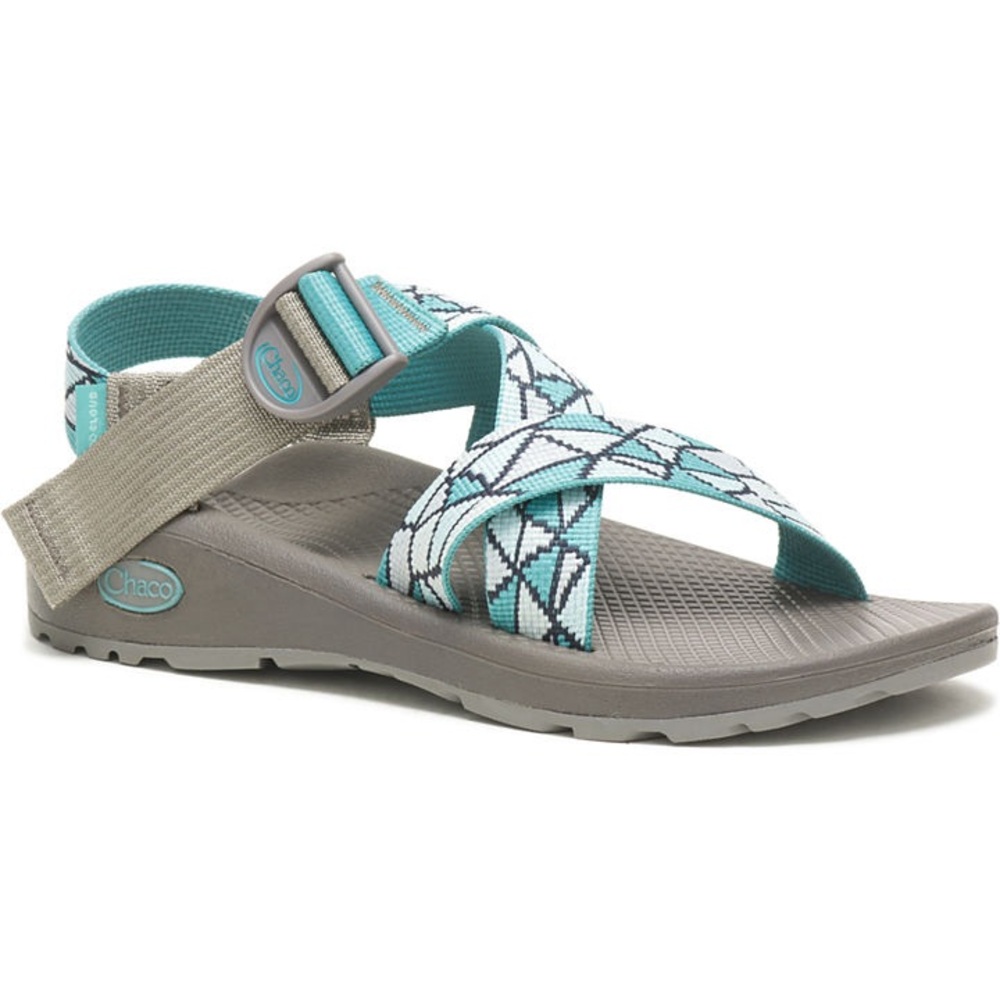 Chaco JCH109236 Women's Mega Z/ Cloud aqua white Crust Porcelain Sandal Size 8